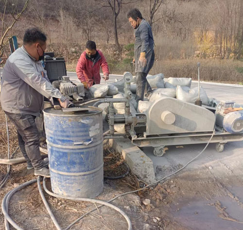 千阳路面下沉注浆